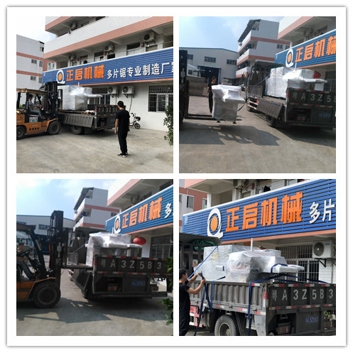 2018年10月發(fā)往廣西桂林--ZQ200型原木多片鋸、清邊機