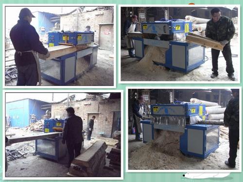 河南-鄭州-方木150高多片鋸加工現場