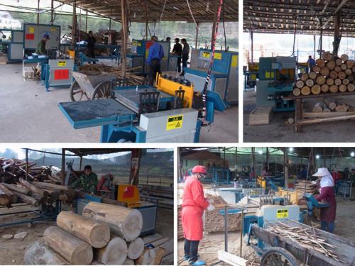 原木方木多片鋸安徽蕪湖客戶加工現(xiàn)場(chǎng)