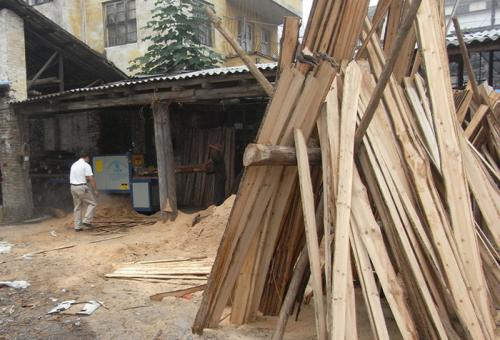 圓木多片鋸-韶關(guān)樂(lè)昌城200圓木加工現(xiàn)場(chǎng)