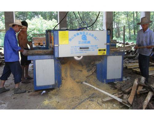 湖北省荊州市-方木多片鋸150加工現場