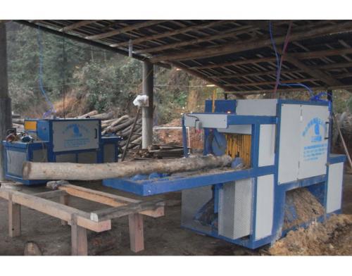 湖南省-韶陽市-圓木-方木-多片鋸加工現場