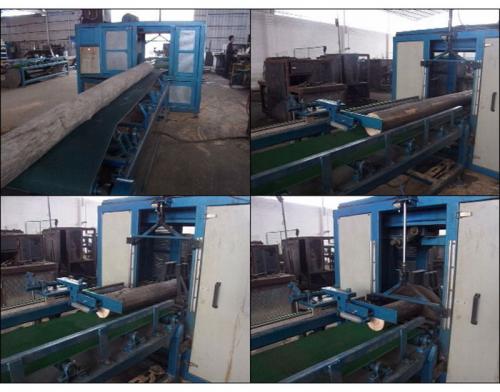 圓木500自動截木機-加工現(xiàn)場